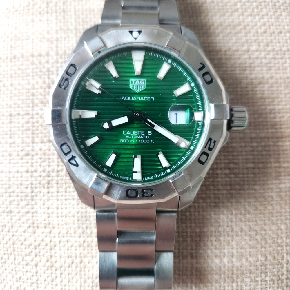 Tag Heuer Aquaracer with Green Dial
